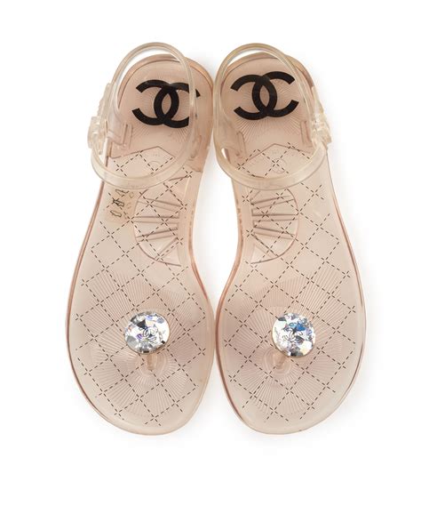 buy chanel jelly sandals|chanel transparent sandals.